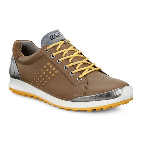 ECCO Men’s Golf Yak Biom Hybrid 2 Sneaker Shoe, Brown/Yellow, size EU45/US12 main image 13